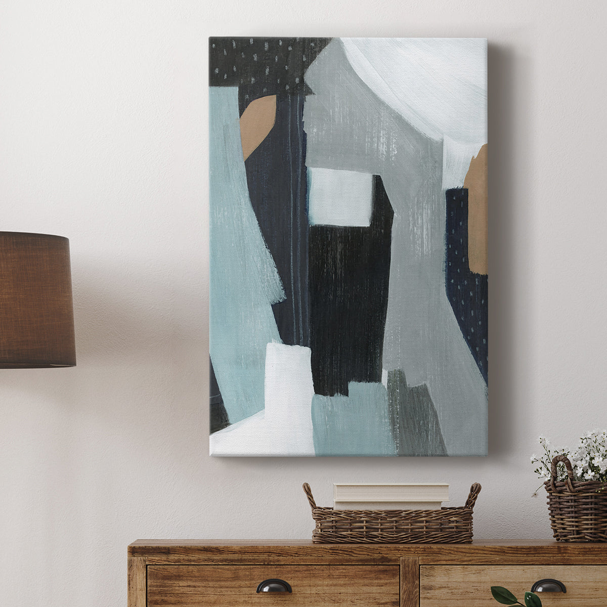 Tangerine Lagoon I - Canvas Art Print