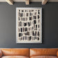 Chalk and Flint II - Modern Framed Canvas Print