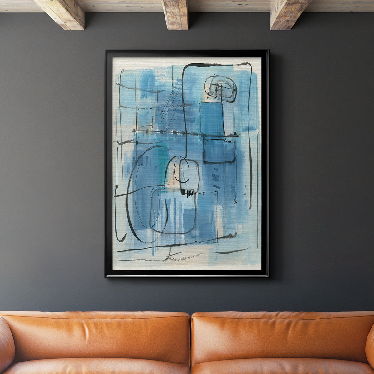 Amalfi Holiday - Modern Framed Canvas Print