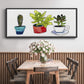 Vibing Succulents II - Floater Framed Canvas Print