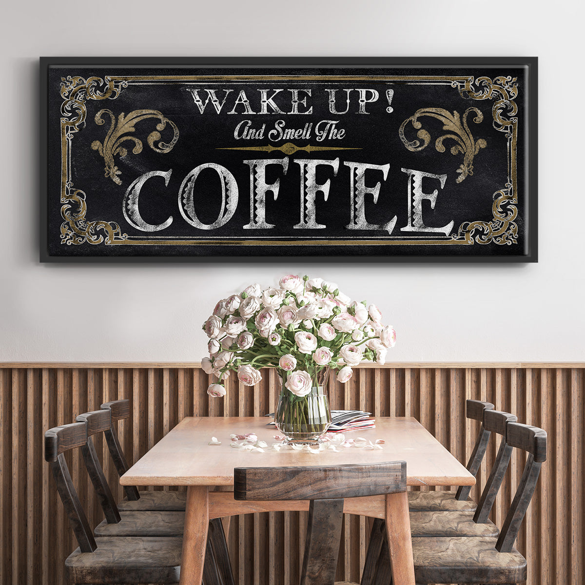 Wake Up! - Floater Framed Canvas Print