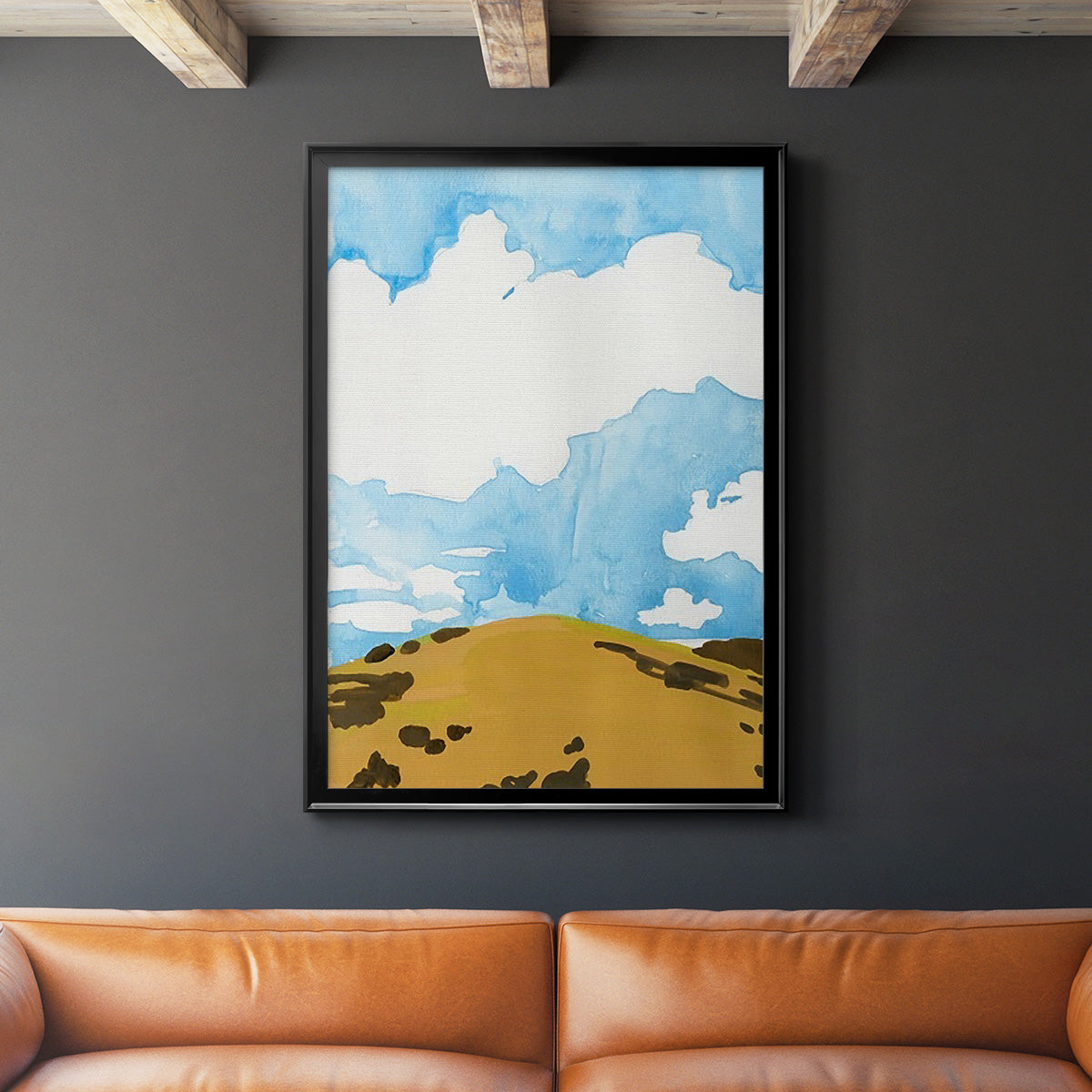 Summer Knoll I - Modern Framed Canvas Print