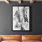 Graphite Abstract III - Modern Framed Canvas Print