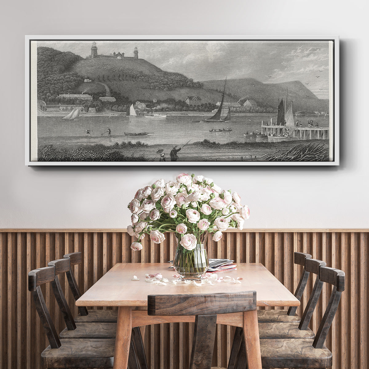 The Highlands of the Neversink - Floater Framed Canvas Print