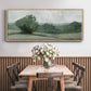 Soft Green Landscape I - Floater Framed Canvas Print