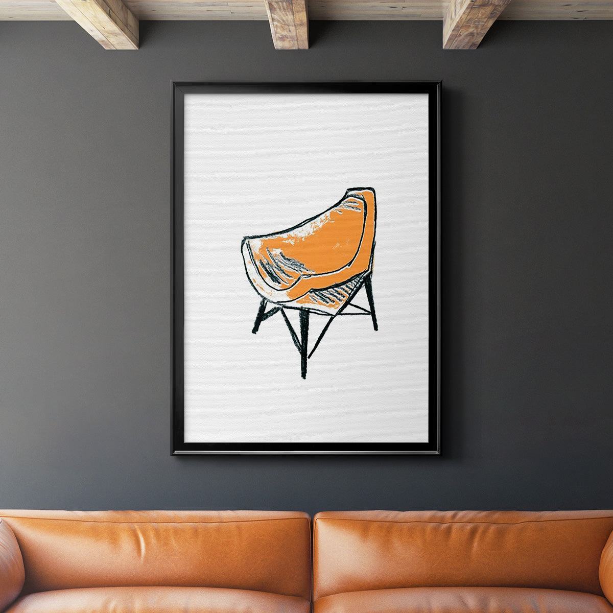 Take a Seat XII - Modern Framed Canvas Print