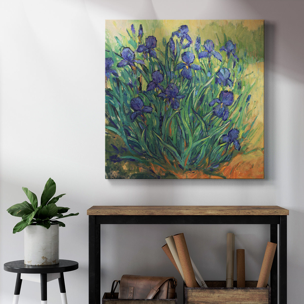 Irises in Bloom II - Canvas Art Print