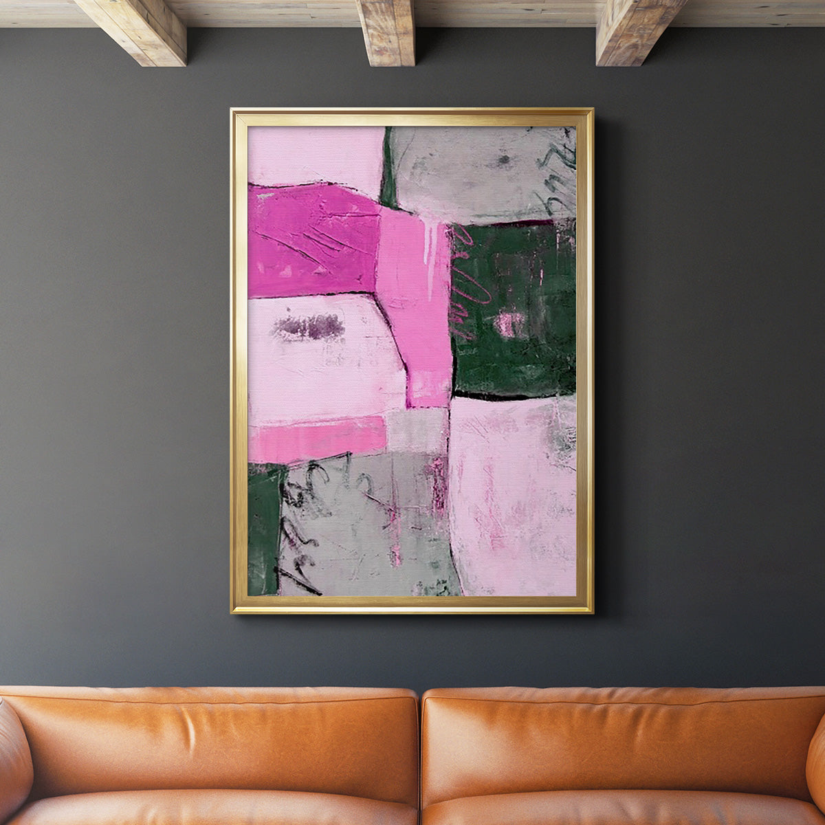 Party Mixer II - Modern Framed Canvas Print