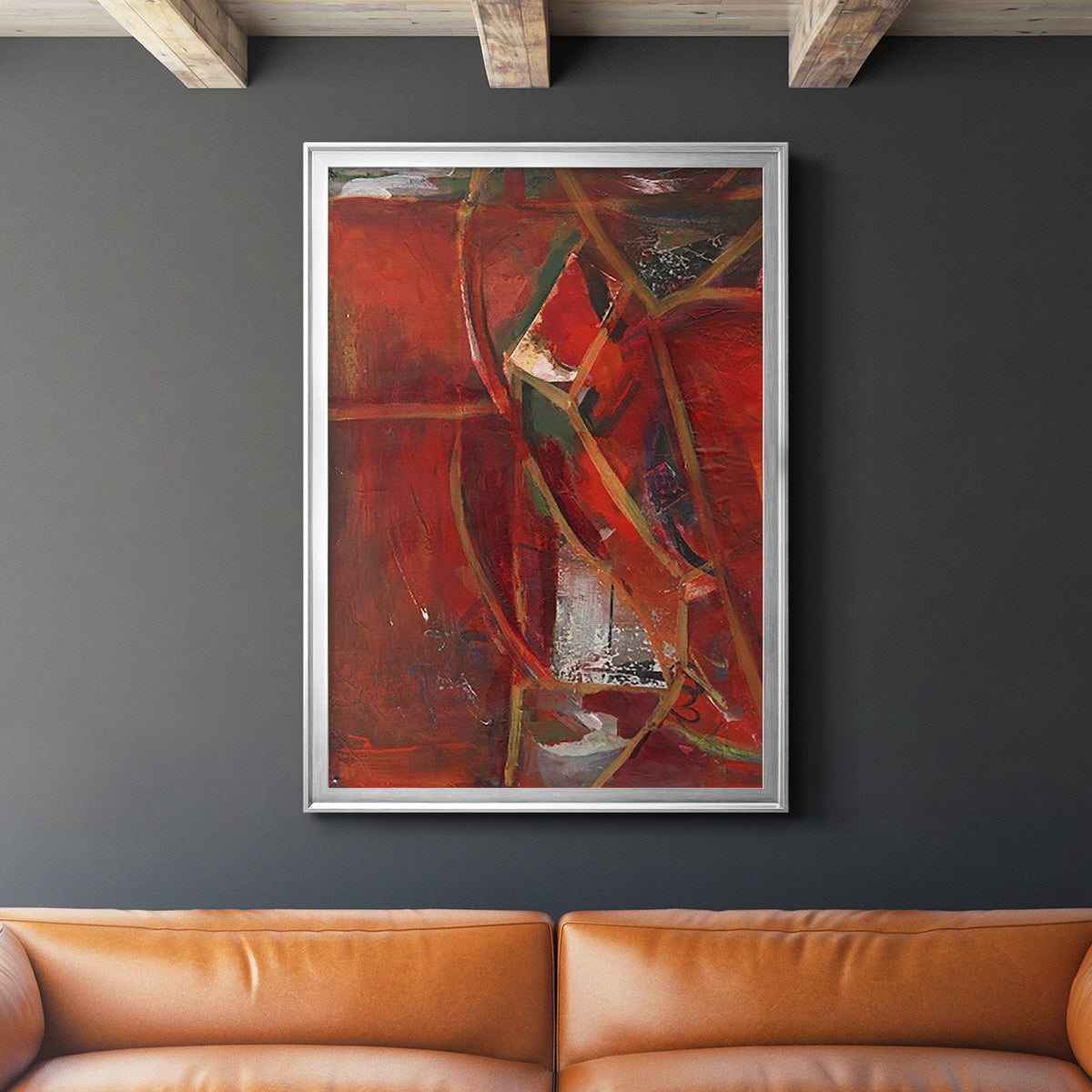 City Life II - Modern Framed Canvas Print