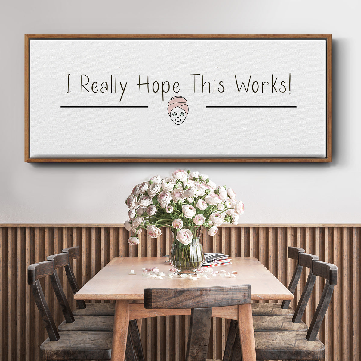 I Really Hope - Floater Framed Canvas Print