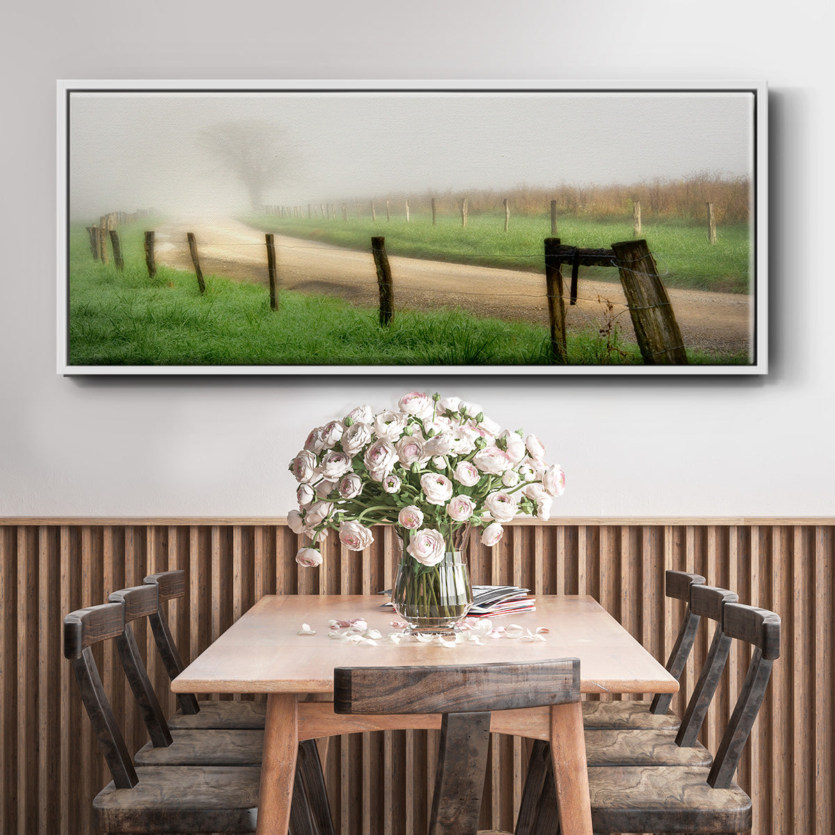 Around the Bend - Floater Framed Canvas Print