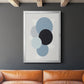 Shapely Blues II - Modern Framed Canvas Print