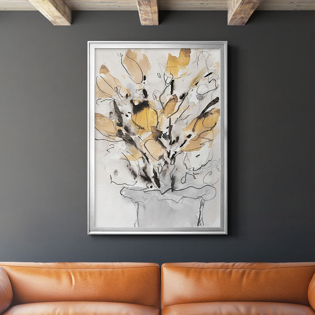 Seasonal Gatherings II - Modern Framed Canvas Print