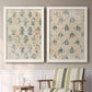 Vintage Blockprint I - Premium Framed Canvas 2 Piece Set - Ready to Hang