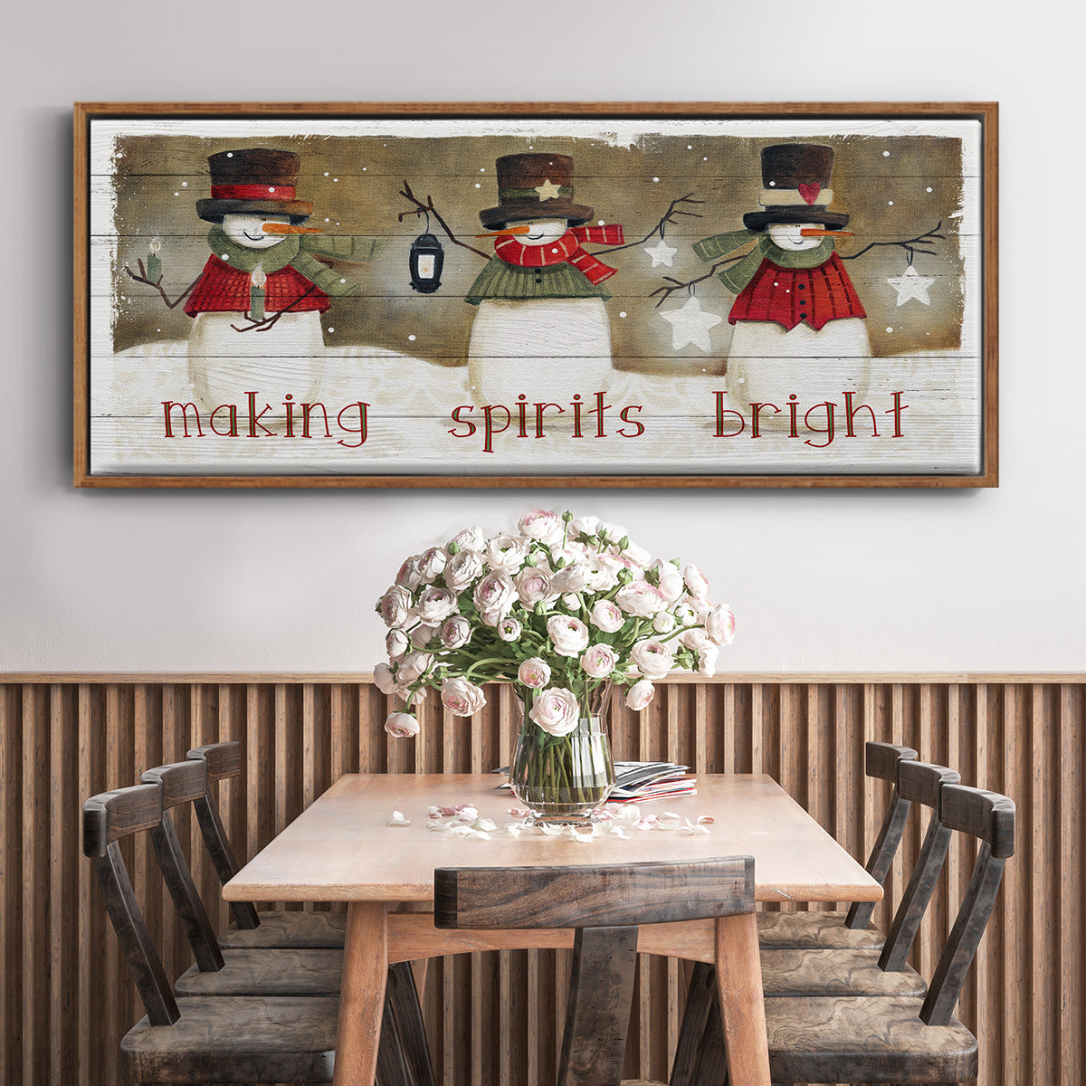 Making Spirits Bright - Floater Framed Canvas Print