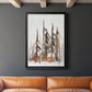 Rustic Evergreens I - Modern Framed Canvas Print