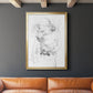 Graphite Abstract IV - Modern Framed Canvas Print