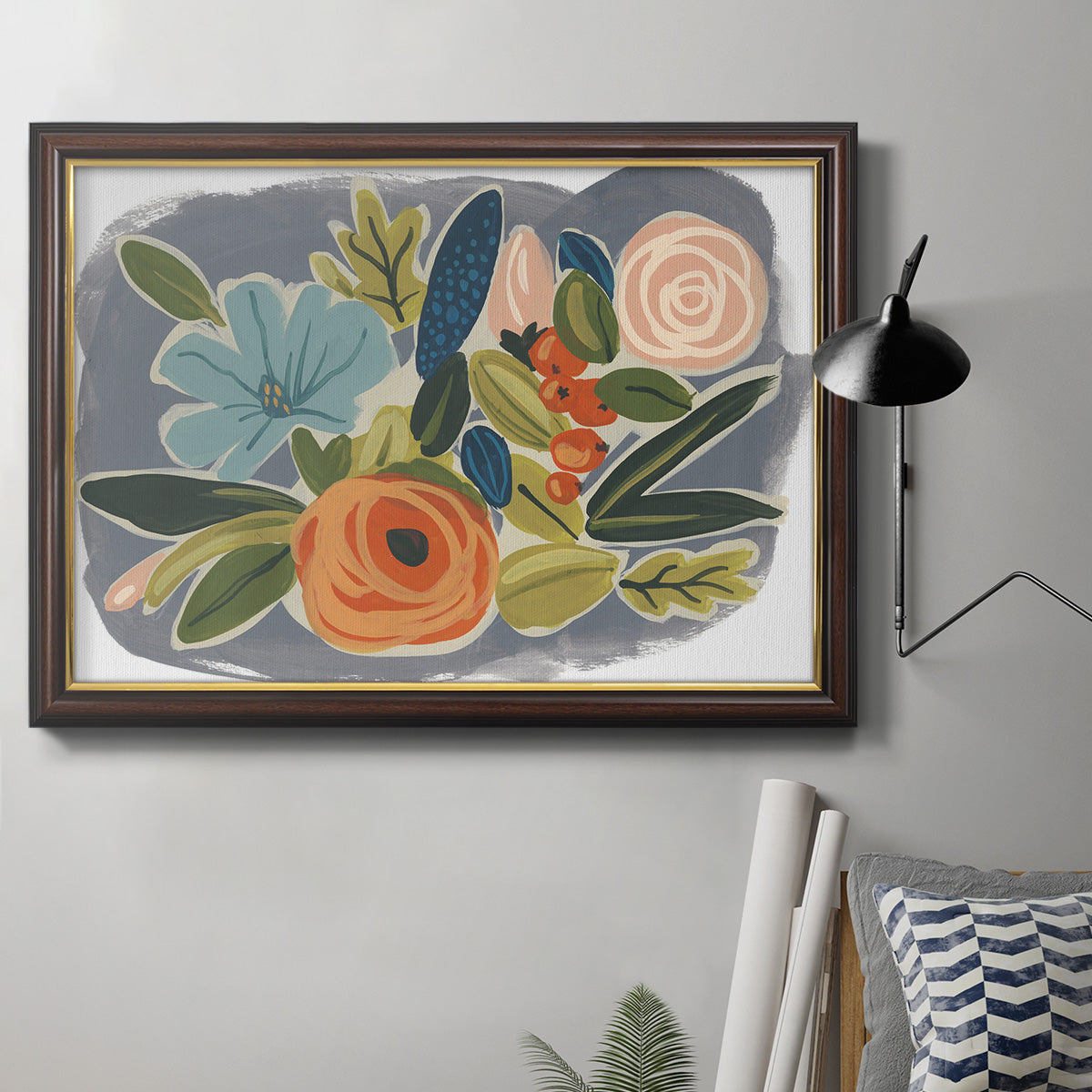 Bright Botany I Premium Framed Canvas- Ready to Hang