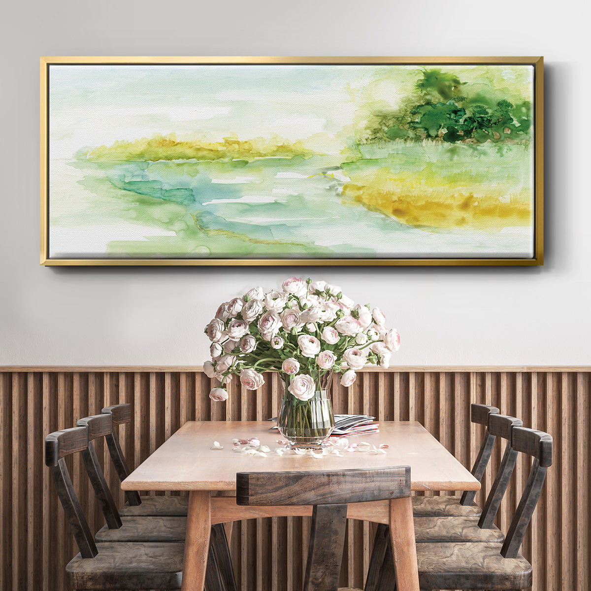 Dreamy Inlet - Floater Framed Canvas Print