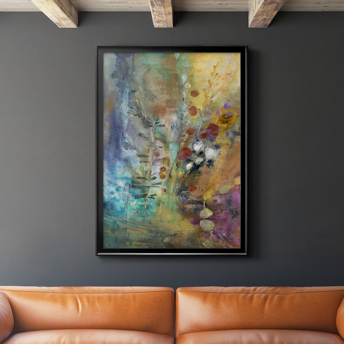 Fall Fling - Modern Framed Canvas Print