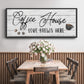 Love Brews - Floater Framed Canvas Print