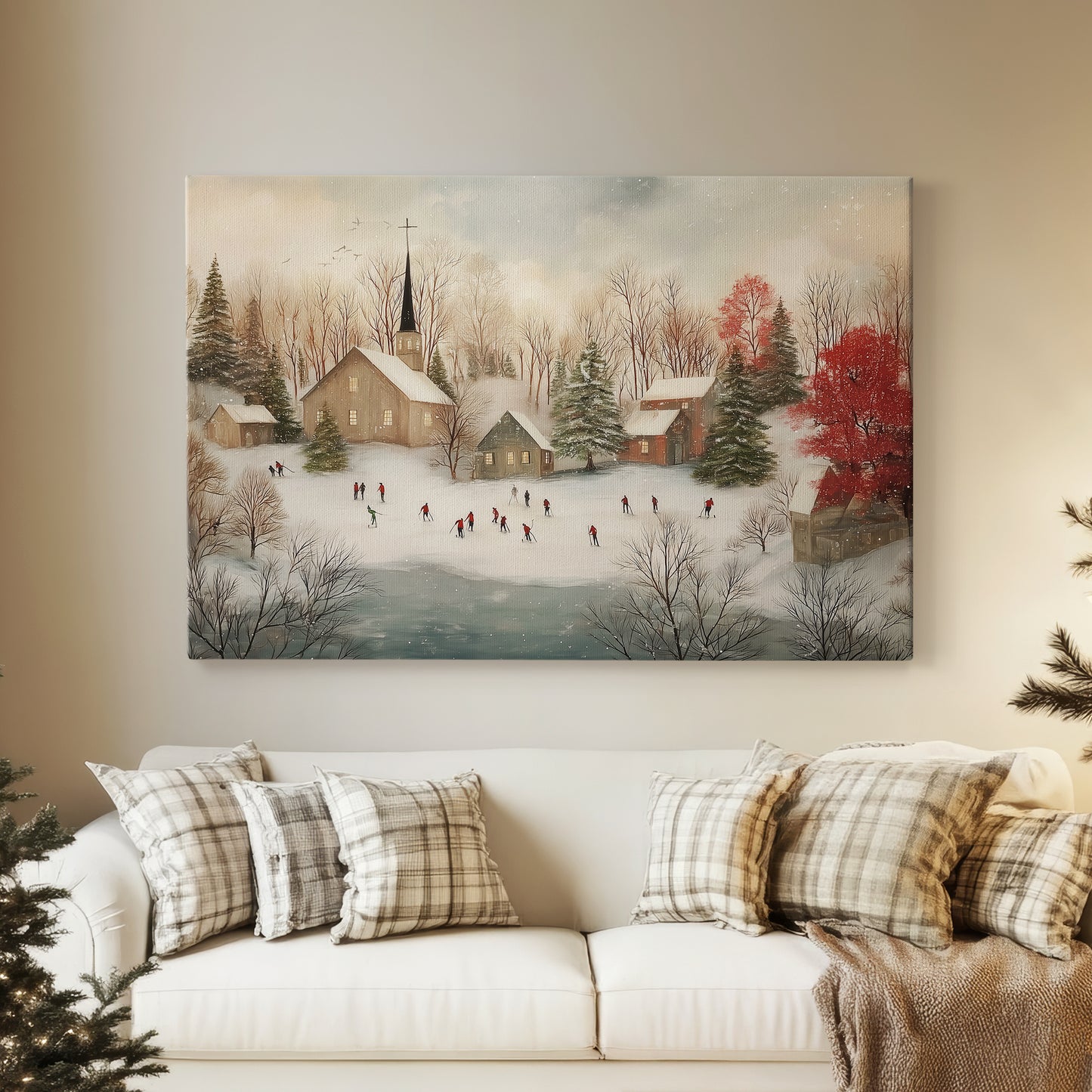 Gilded Serenade of Sleigh - Canvas Art Print