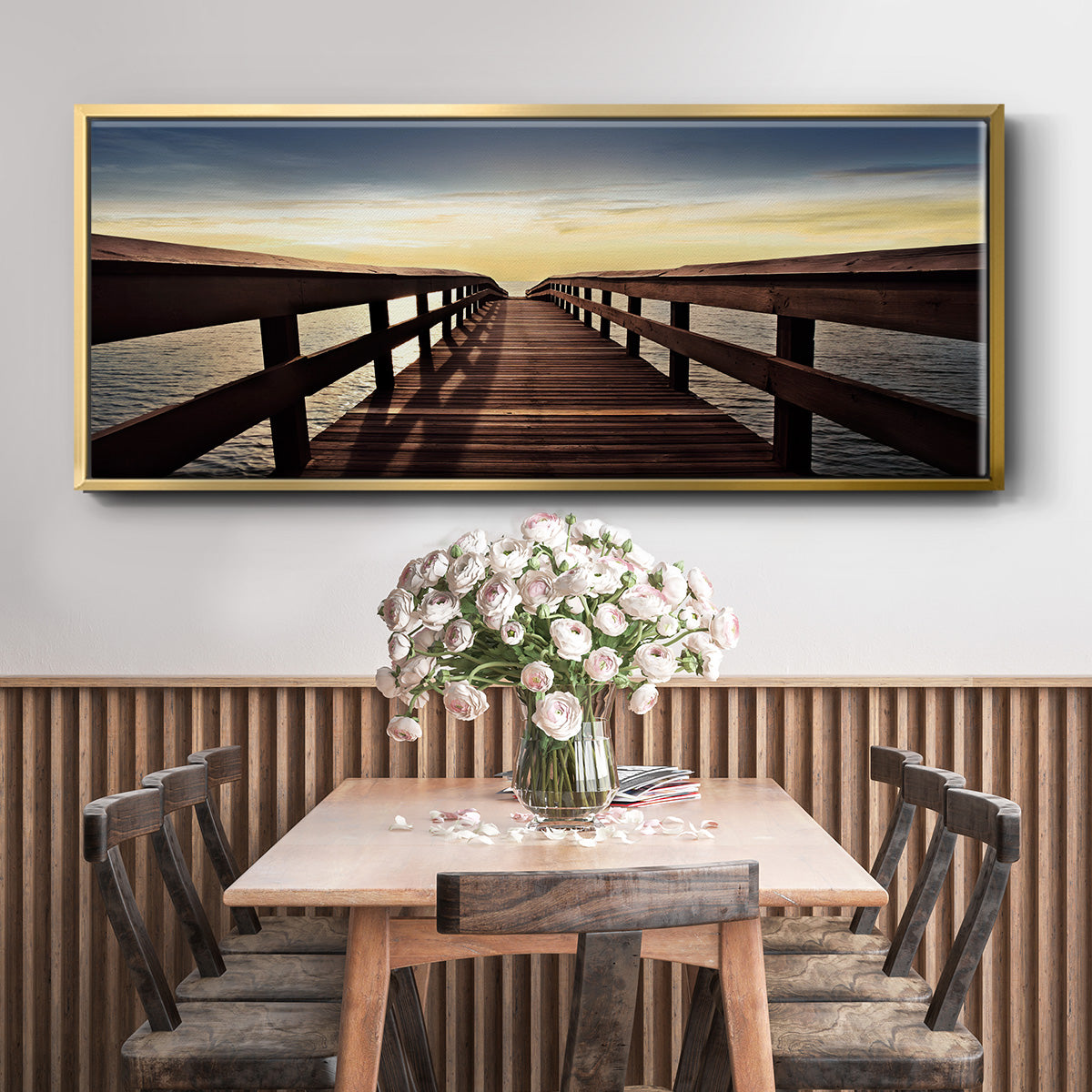 Naples Cove - Floater Framed Canvas Print