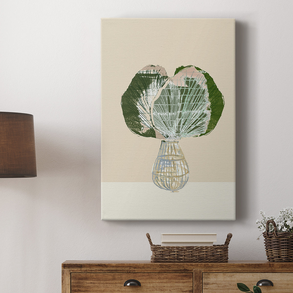 Woven Tropical Leaf I - Canvas Art Print