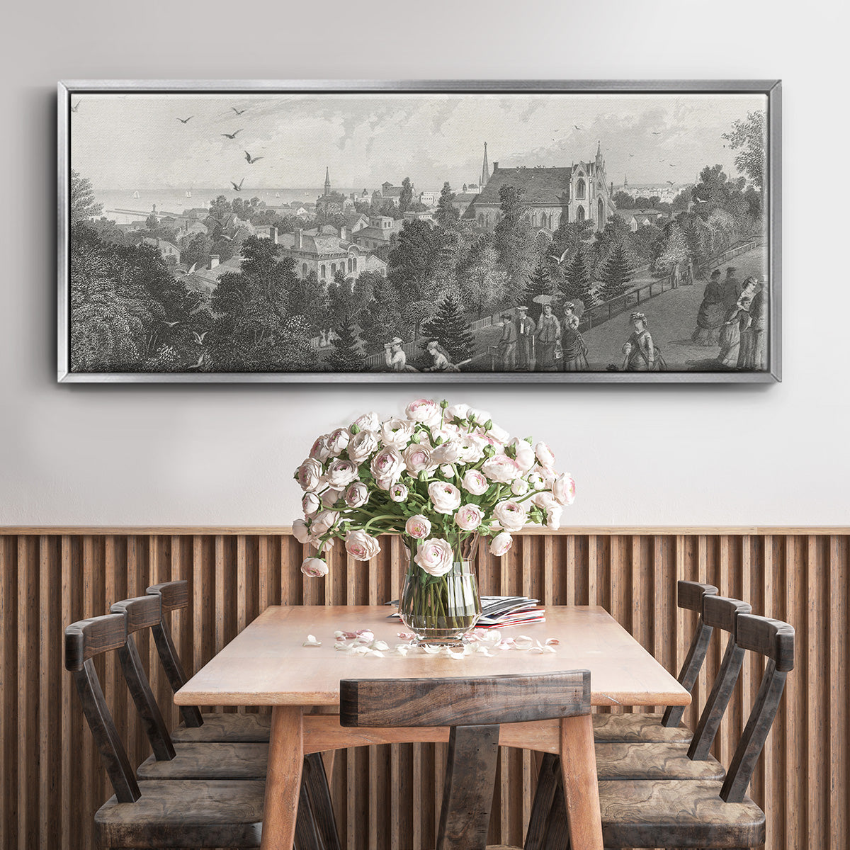 City of Cleveland - Floater Framed Canvas Print