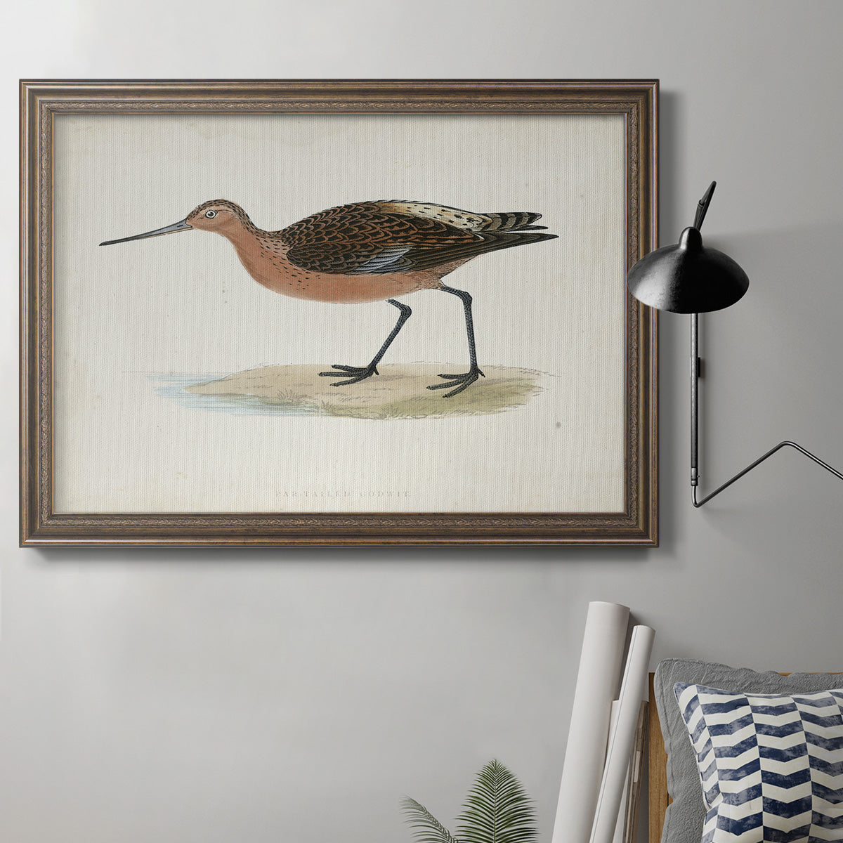 Morris Sandpipers II Premium Framed Canvas- Ready to Hang