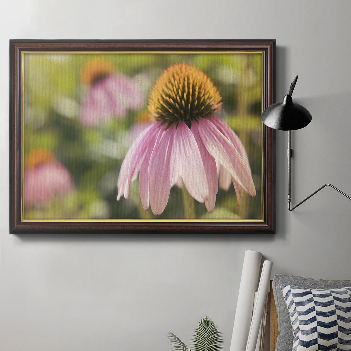 Echinacea Study I Premium Framed Canvas- Ready to Hang