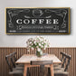 Coffee Everyday - Floater Framed Canvas Print