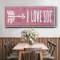 I Love You - Floater Framed Canvas Print