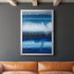 Deep Blue Shore I - Modern Framed Canvas Print