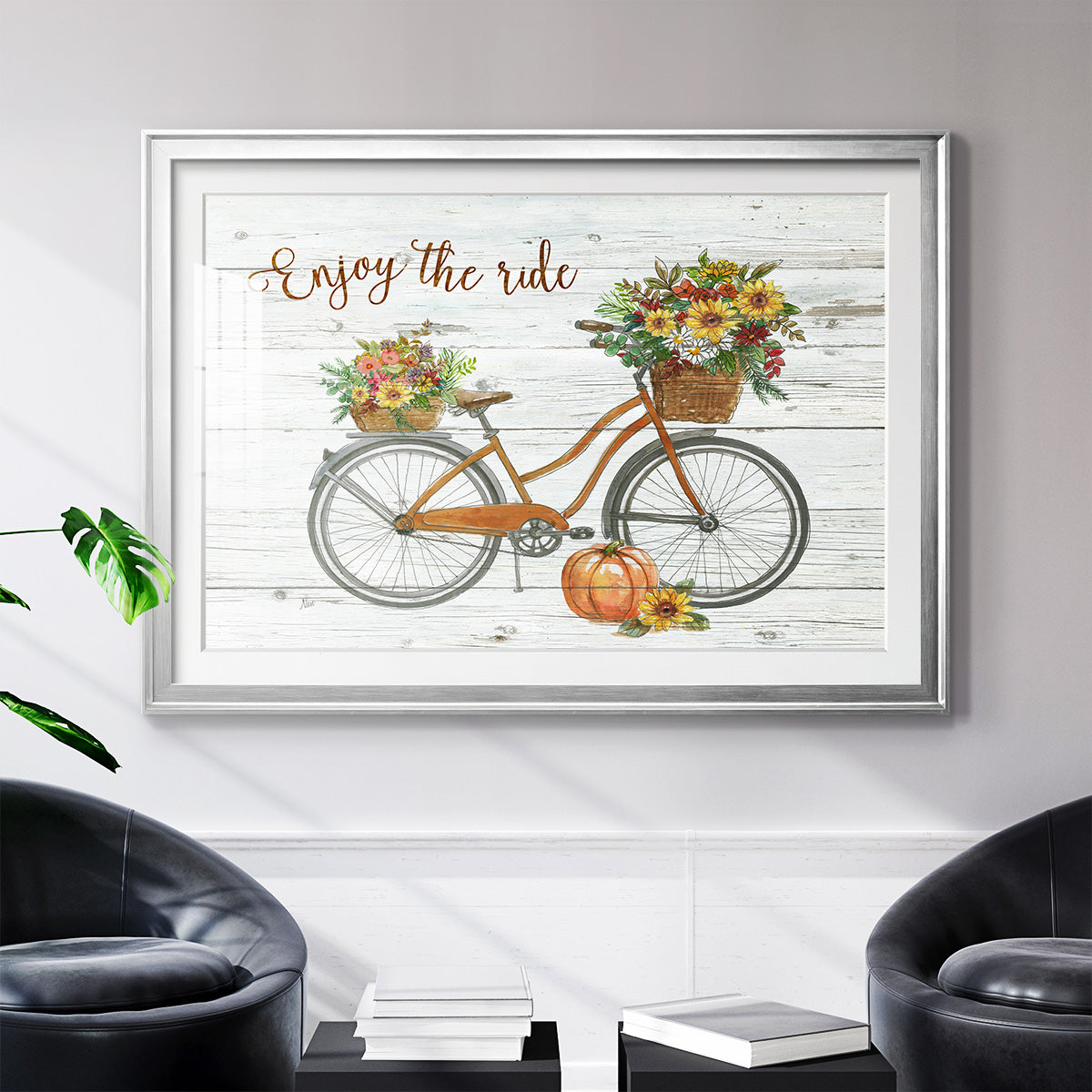 Harvest Bike - Modern Framed Art Print