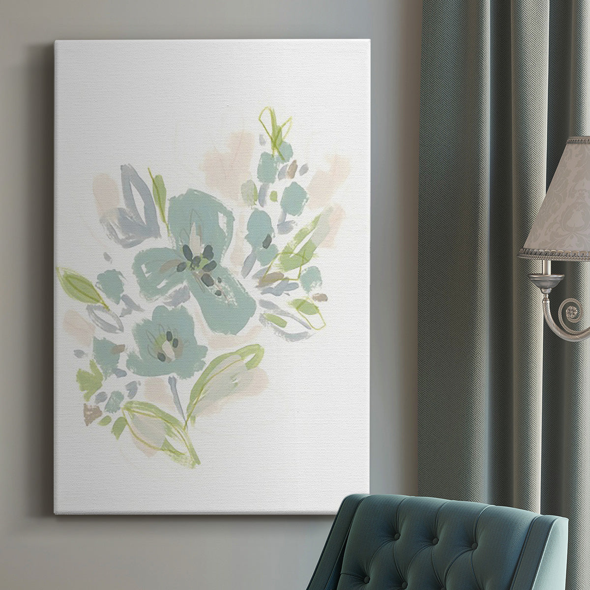 Seafoam Petals III - Canvas Art Print