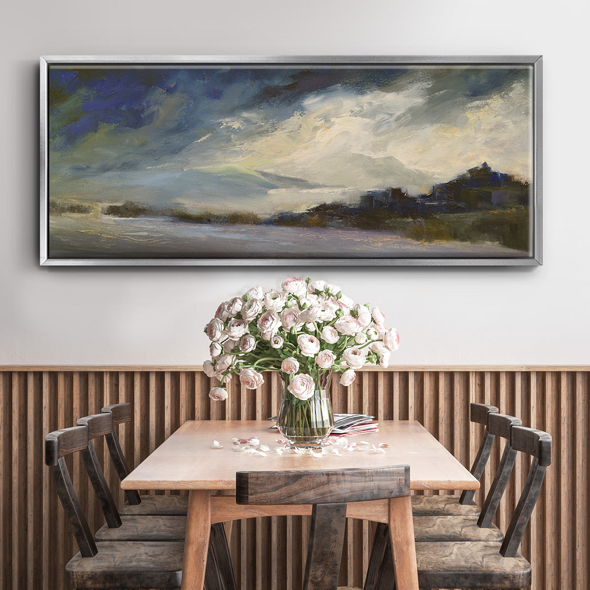 Seaside Sanctuary - Floater Framed Canvas Print