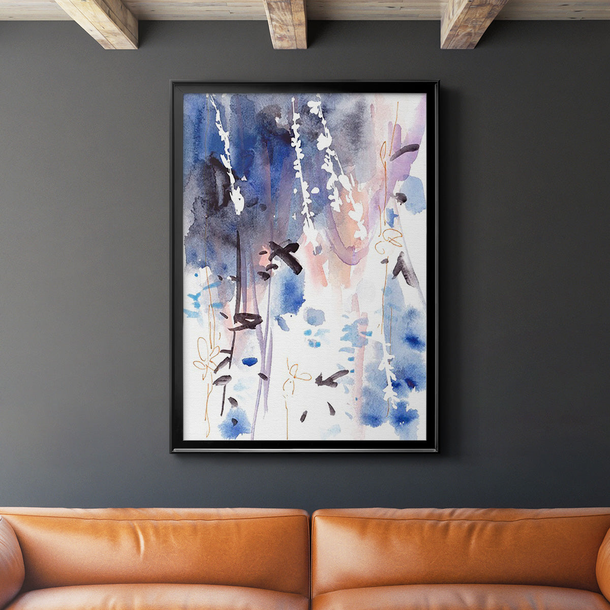 Late Night Breeze IV - Modern Framed Canvas Print