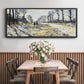 The Road, Effect of Snow at Sunset, 1869 - Floater Framed Canvas Print
