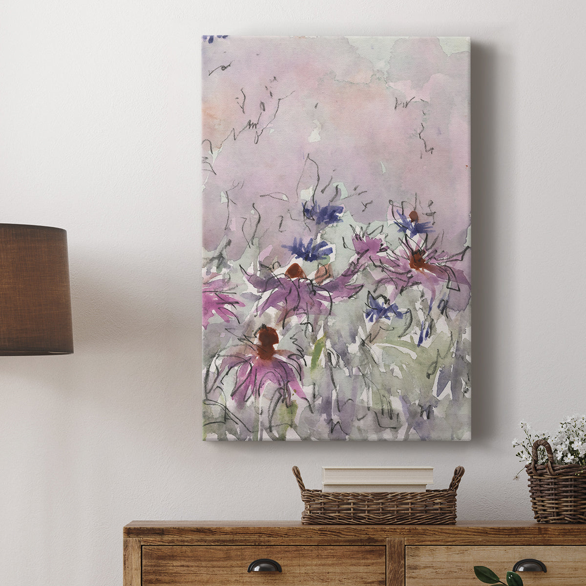 Floral Entertainment I - Canvas Art Print