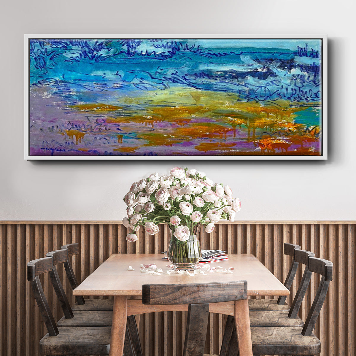 Dancing Heart - Floater Framed Canvas Print