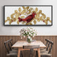 Red Bird Christmas Collection D - Floater Framed Canvas Print