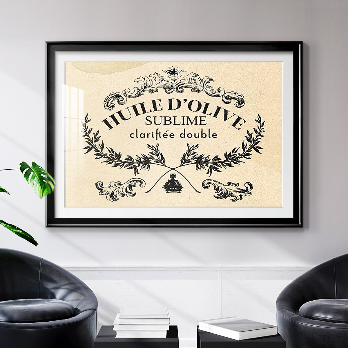 Antique French Label IV - Modern Framed Art Print