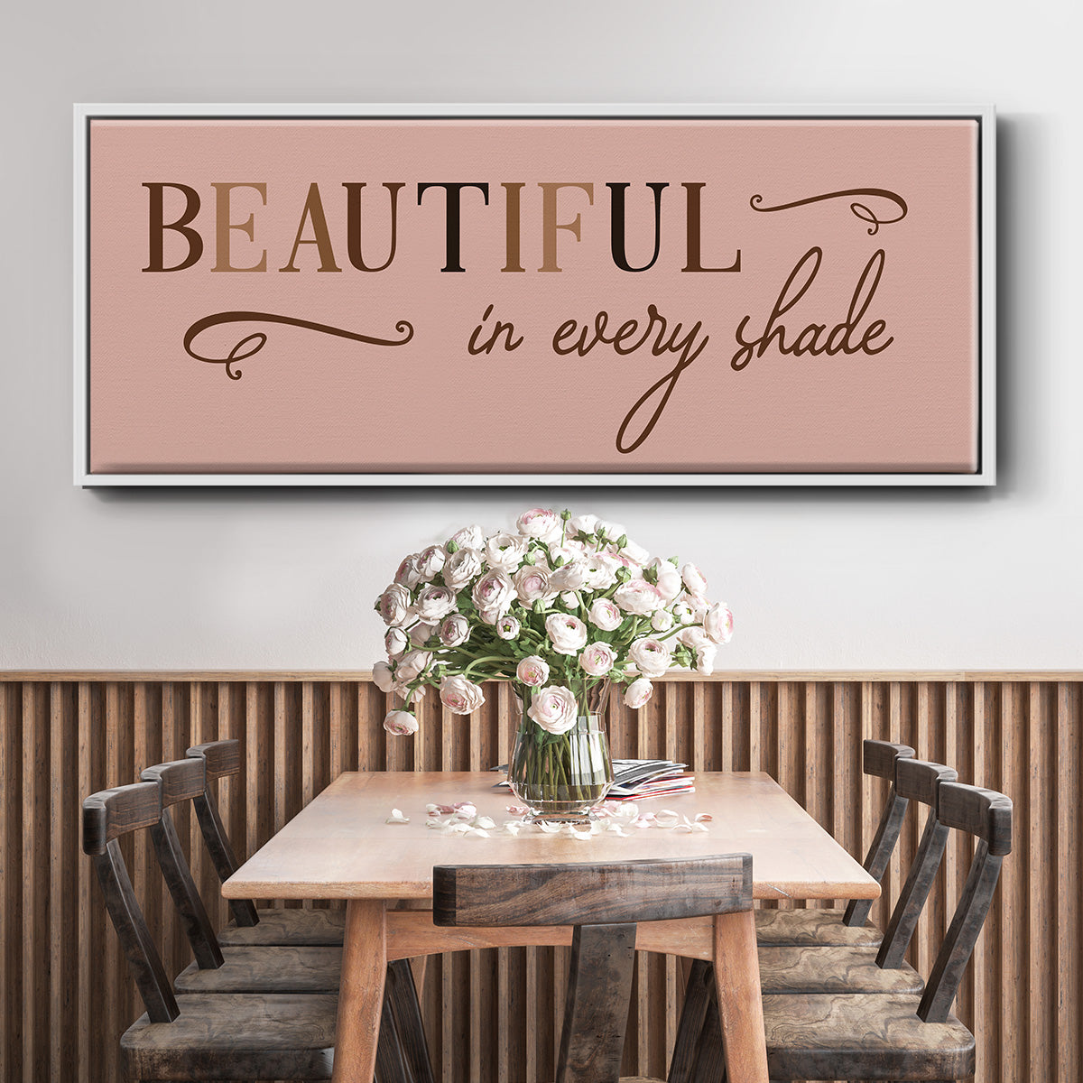 Every Shade - Floater Framed Canvas Print