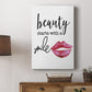 Beauty Starts With A Smile - Canvas Art Print