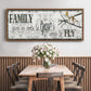 Family Gives Us - Floater Framed Canvas Print