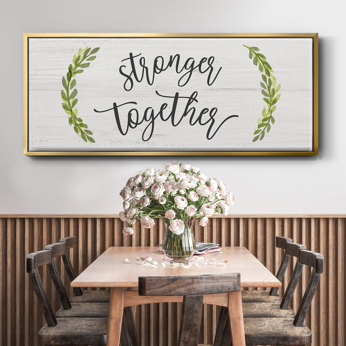 Stronger Together - Floater Framed Canvas Print