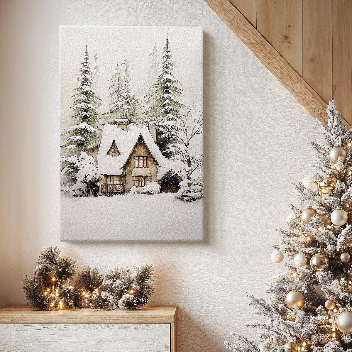 Silver Night Serenade - Canvas Art Print