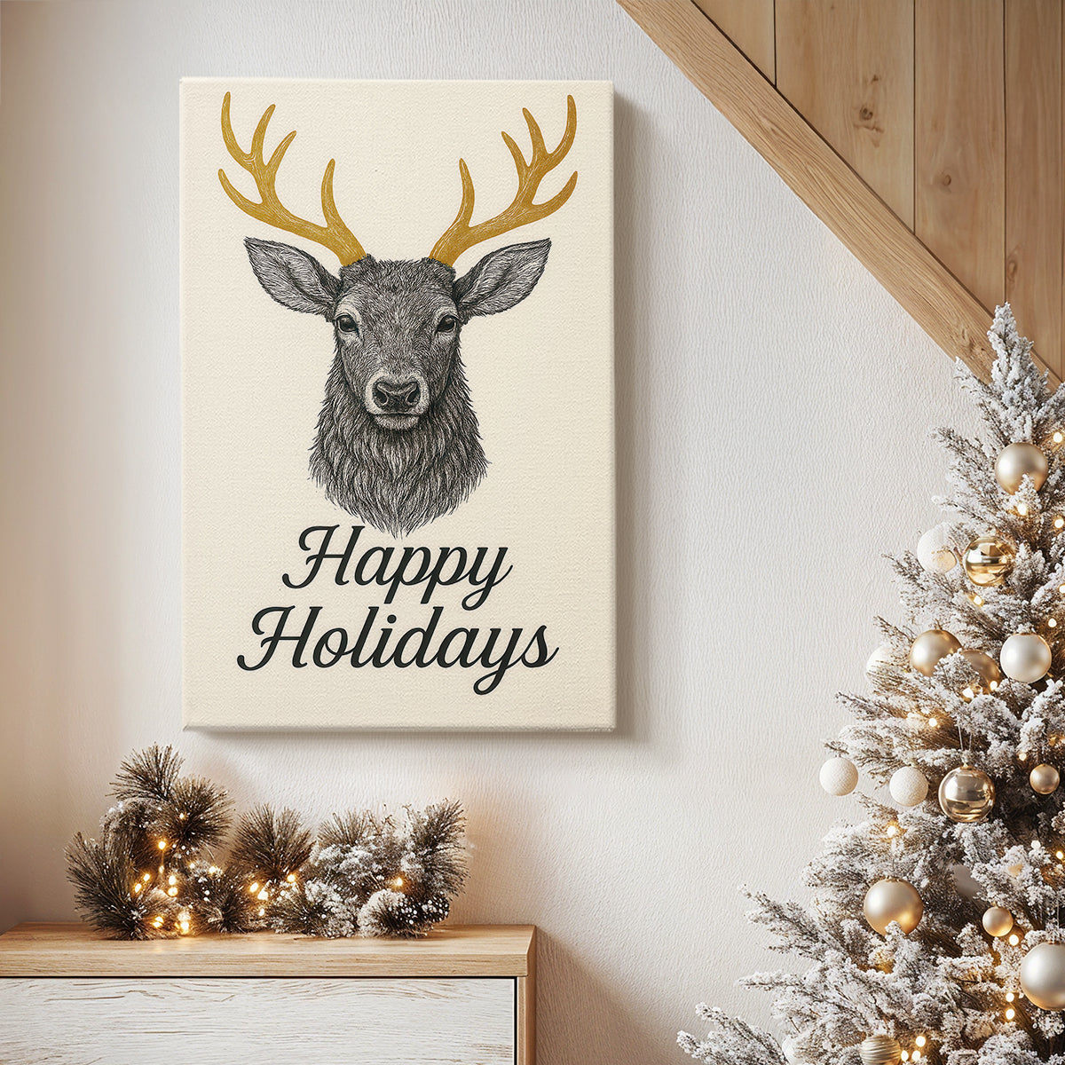 Dusk of Gilded Star - Canvas Art Print