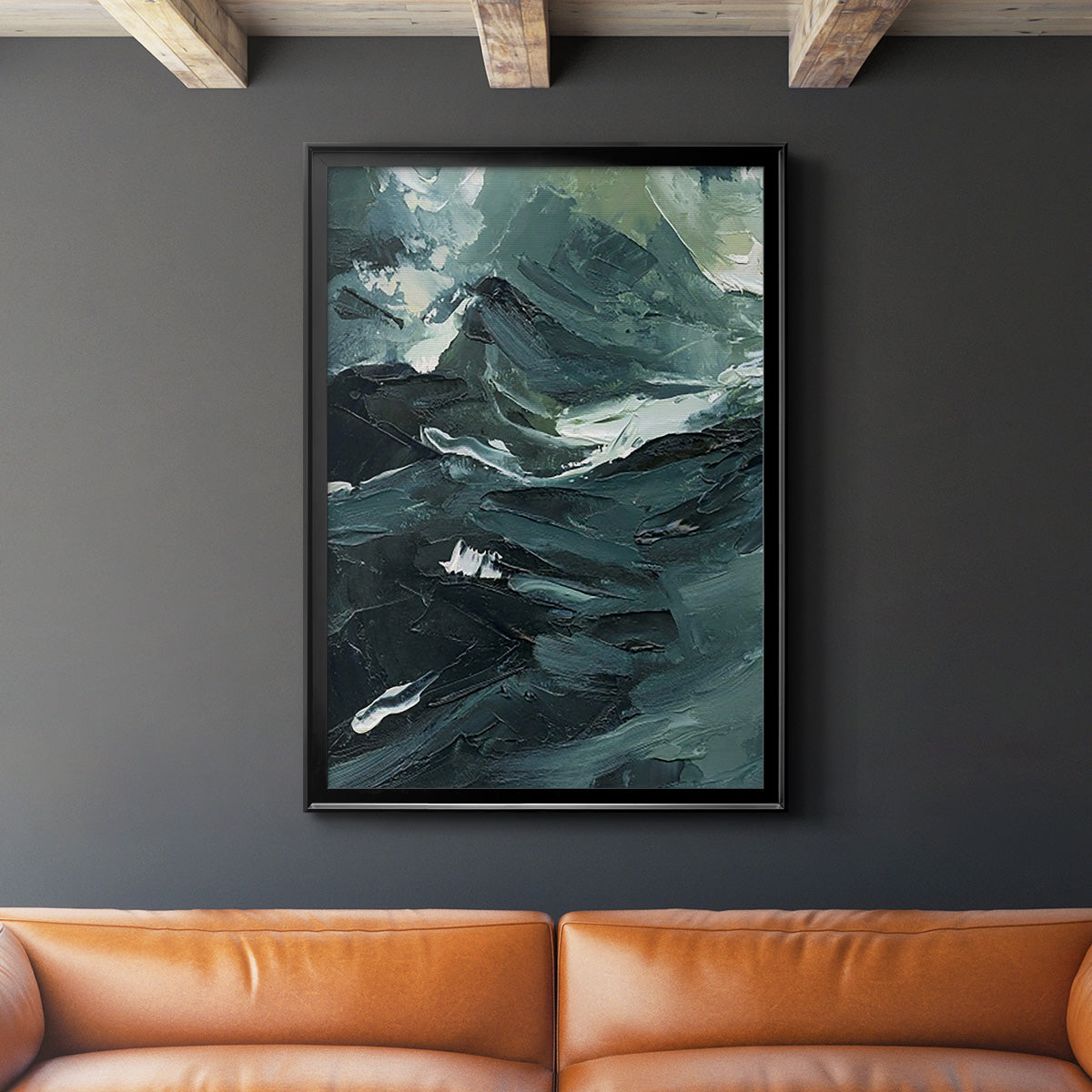 Lost in the Sea I - Modern Framed Canvas Print